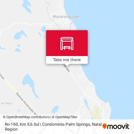 Mapa Rn-160, Km 5,6 Sul | Condomínio Palm Springs