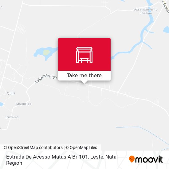 Estrada De Acesso Matas A Br-101, Leste map