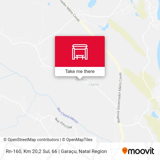 Rn-160, Km 20,2 Sul, 66 | Garaçu map