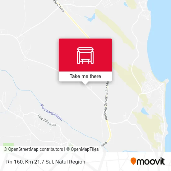 Rn-160, Km 21,7 Sul map