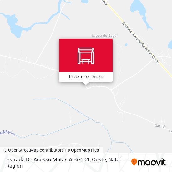 Estrada De Acesso Matas A Br-101, Oeste map