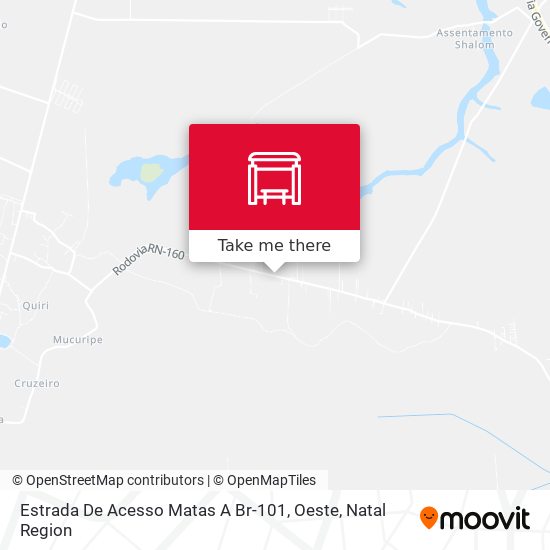 Estrada De Acesso Matas A Br-101, Oeste map