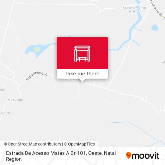 Estrada De Acesso Matas A Br-101, Oeste map