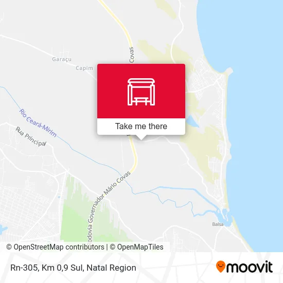 Rn-305, Km 0,9 Sul map