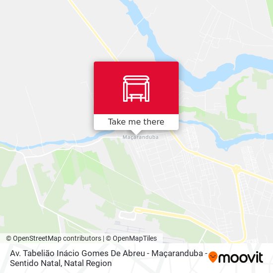 Av. Tabelião Inácio Gomes De Abreu - Maçaranduba - Sentido Natal map