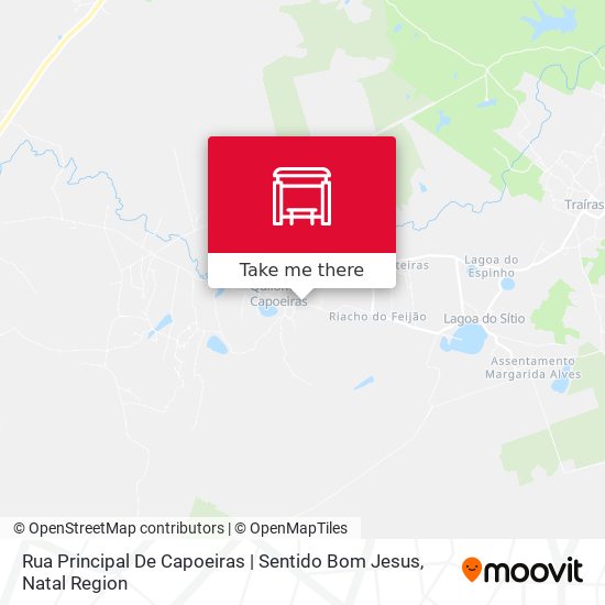 Rua Principal De Capoeiras | Sentido Bom Jesus map