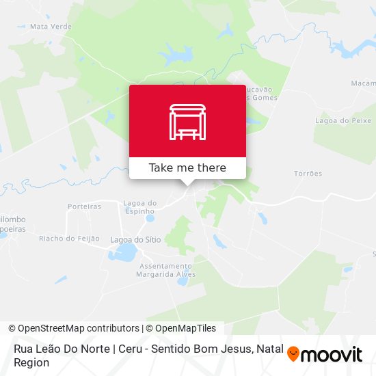 Rua Leão Do Norte | Ceru - Sentido Bom Jesus map