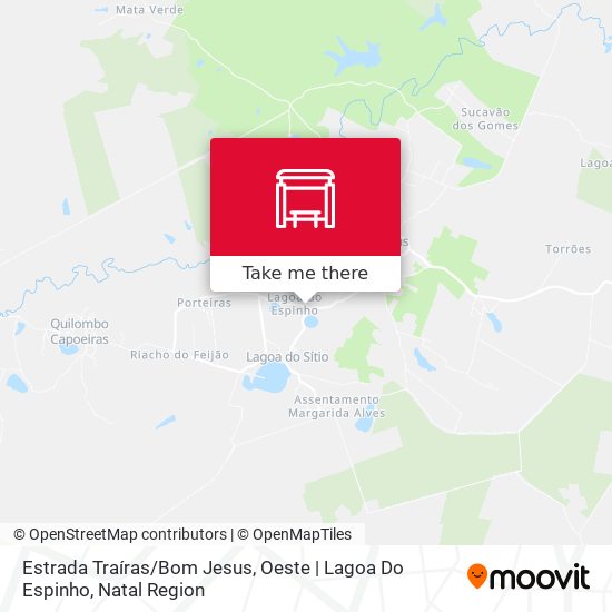 Estrada Traíras / Bom Jesus, Oeste | Lagoa Do Espinho map