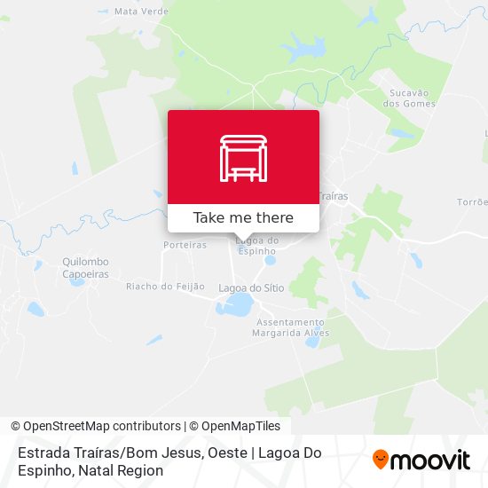 Estrada Traíras / Bom Jesus, Oeste | Lagoa Do Espinho map