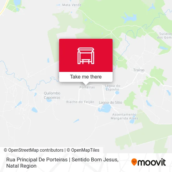 Rua Principal De Porteiras | Sentido Bom Jesus map