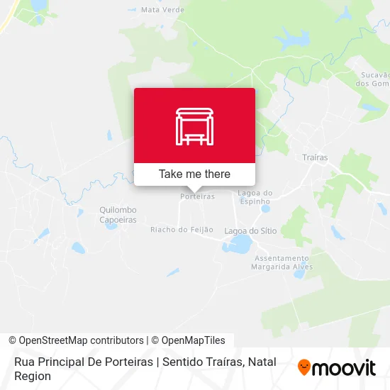 Rua Principal De Porteiras | Sentido Traíras map