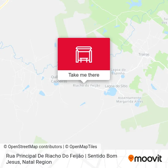 Rua Principal De Riacho Do Feijão | Sentido Bom Jesus map
