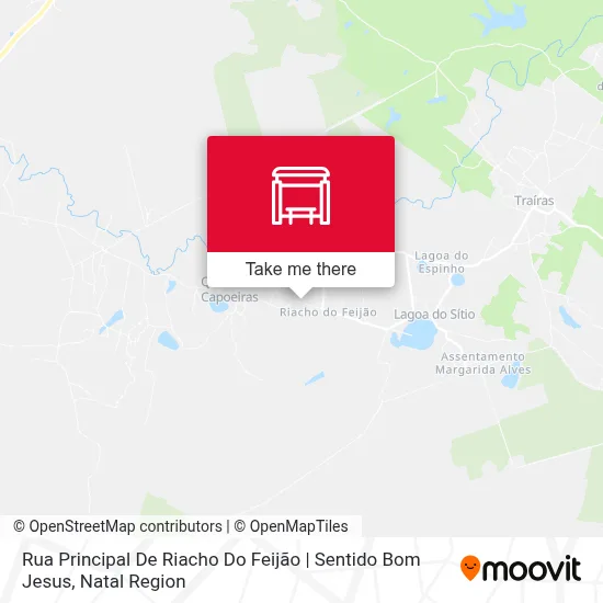 Rua Principal De Riacho Do Feijão | Sentido Bom Jesus map