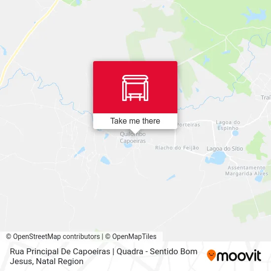 Rua Principal De Capoeiras | Quadra - Sentido Bom Jesus map