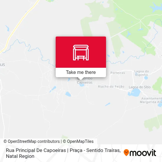 Rua Principal De Capoeiras | Praça - Sentido Traíras map