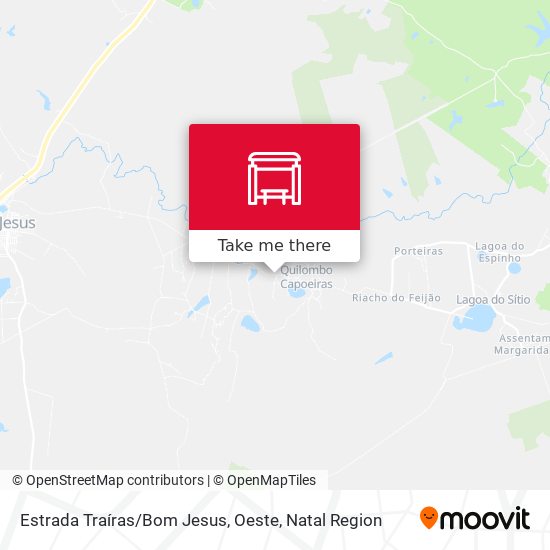 Estrada Traíras / Bom Jesus, Oeste map