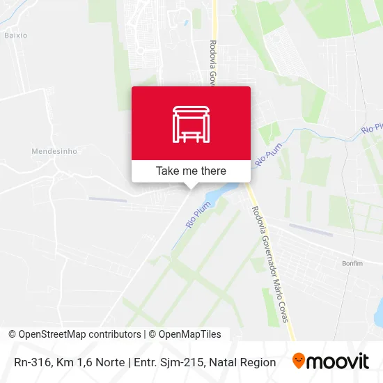 Rn-316, Km 1,6 Norte | Entr. Sjm-215 map