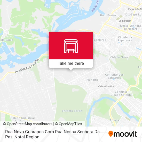 Rua Novo Guarapes Com Rua Nossa Senhora Da Paz map