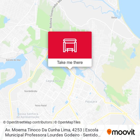 Av. Moema Tinoco Da Cunha Lima, 4253 | Escola Municipal Professora Lourdes Godeiro - Sentido Centro map