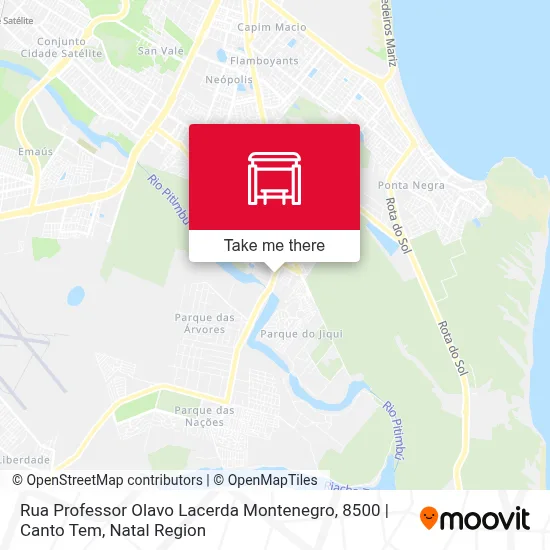 Rua Professor Olavo Lacerda Montenegro, 8500 | Canto Tem map
