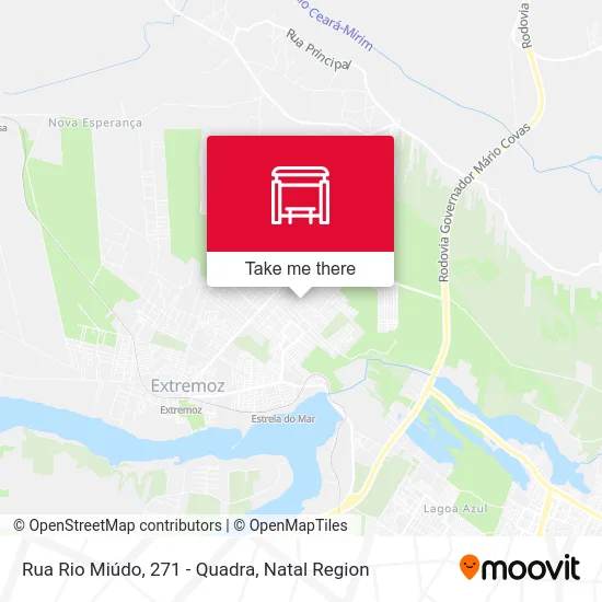 Rua Rio Miúdo, 271 - Quadra map