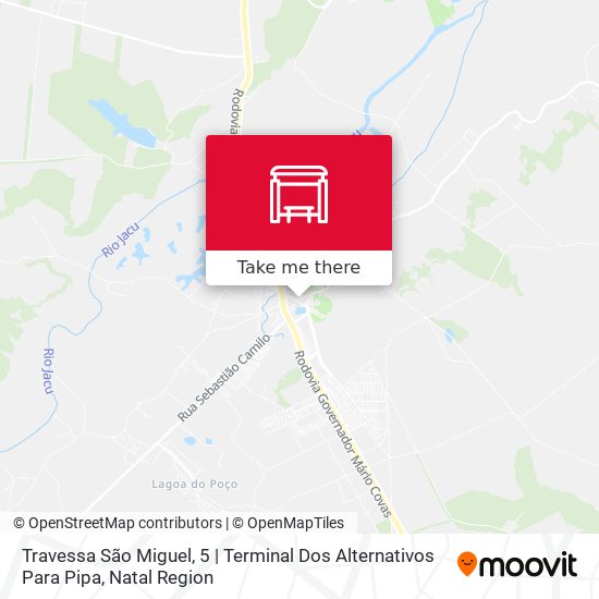 Travessa São Miguel, 5 | Terminal Dos Alternativos Para Pipa map