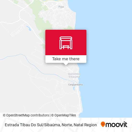 Estrada Tibau Do Sul / Sibaúma, Norte map