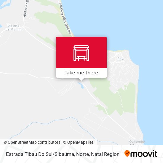 Estrada Tibau Do Sul / Sibaúma, Norte map