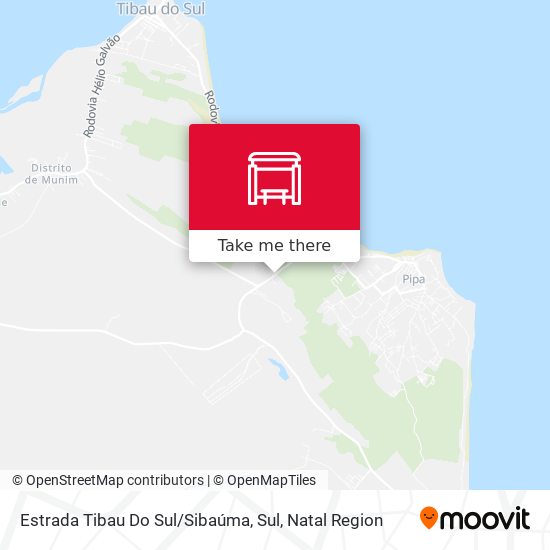 Estrada Tibau Do Sul / Sibaúma, Sul map