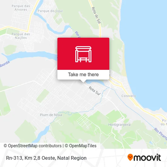 Rn-313, Km 2,8 Oeste map