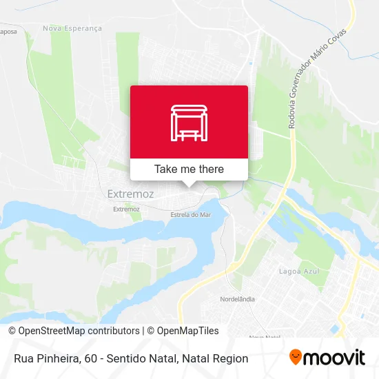 Rua Pinheira, 60 - Sentido Natal map