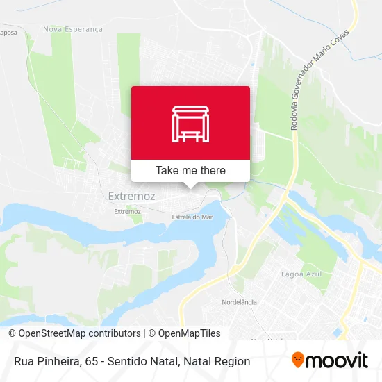 Rua Pinheira, 65 - Sentido Natal map