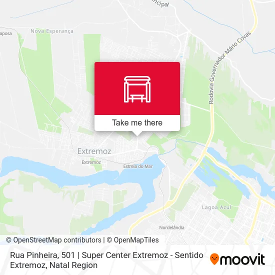 Rua Pinheira, 501 | Super Center Extremoz - Sentido Extremoz map