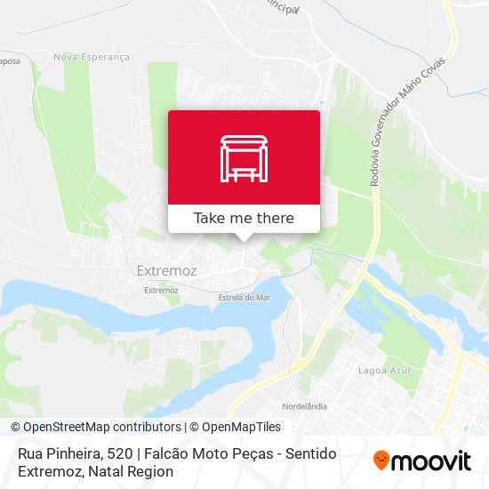 Rua Pinheira, 520 | Falcão Moto Peças - Sentido Extremoz map