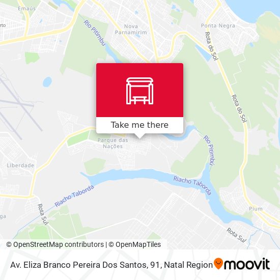 Mapa Av. Eliza Branco Pereira Dos Santos, 91