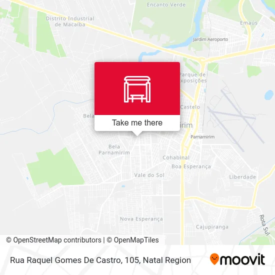 Rua Raquel Gomes De Castro, 105 map