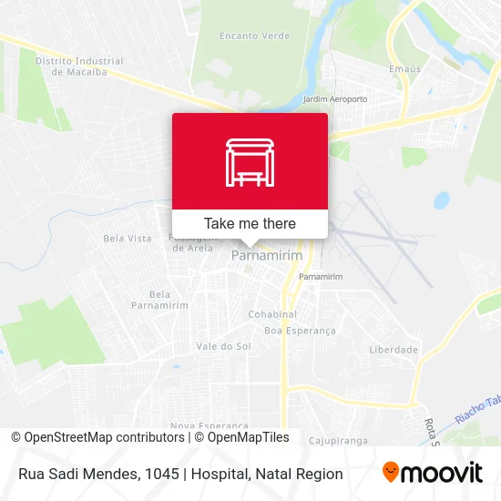 Rua Sadi Mendes, 1045 | Hospital map