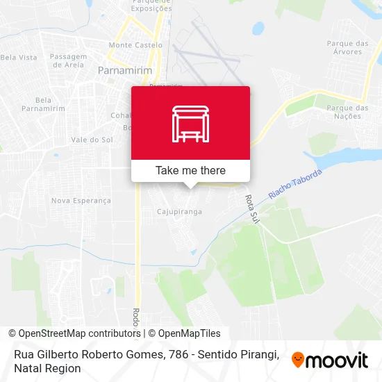 Rua Gilberto Roberto Gomes, 786 - Sentido Pirangi map