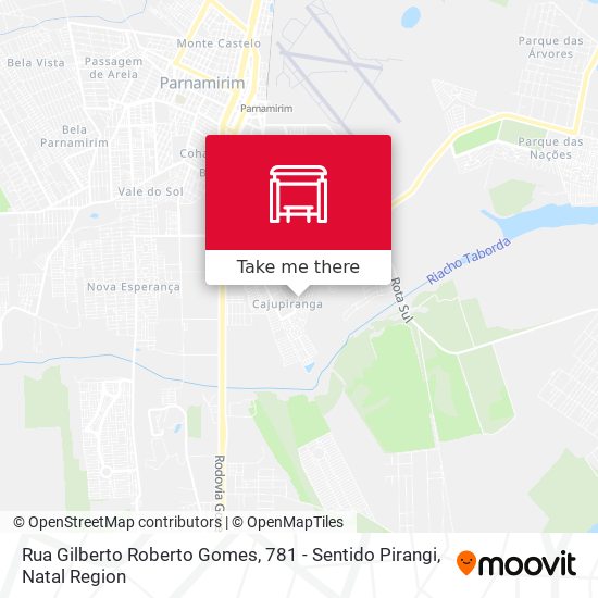 Rua Gilberto Roberto Gomes, 781 - Sentido Pirangi map