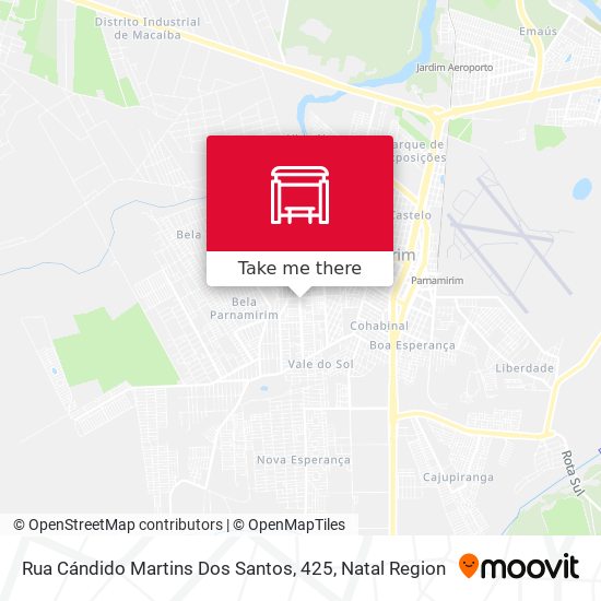 Rua Cándido Martins Dos Santos, 425 map
