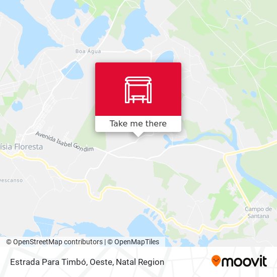 Estrada Para Timbó, Oeste map