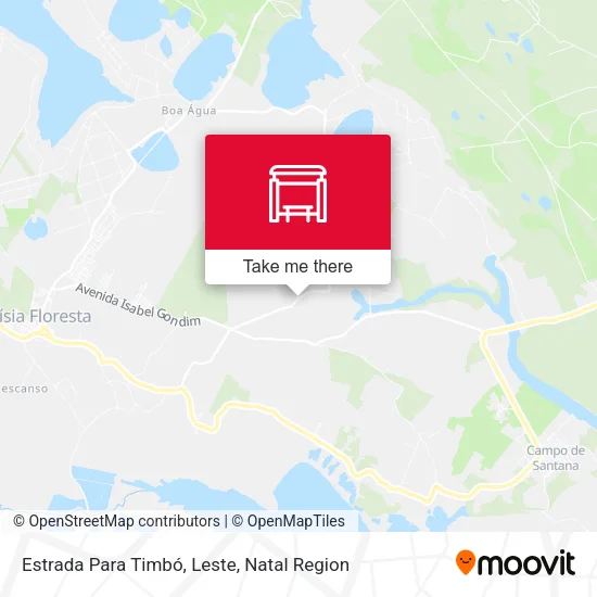 Estrada Para Timbó, Leste map