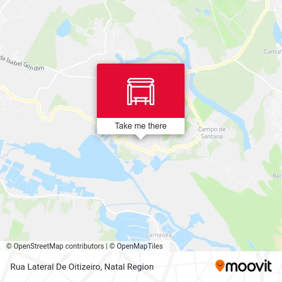 Rua Lateral De Oitizeiro map