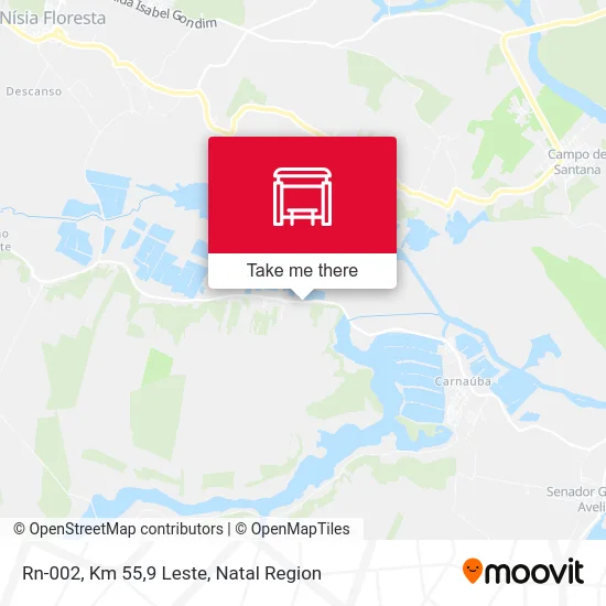 Rn-002, Km 55,9 Leste map