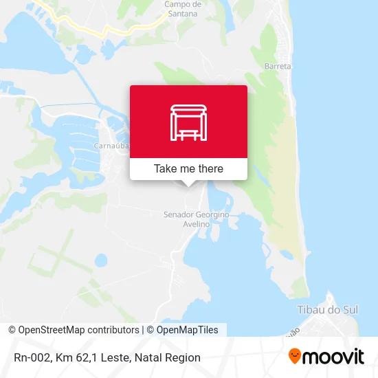 Rn-002, Km 62,1 Leste map