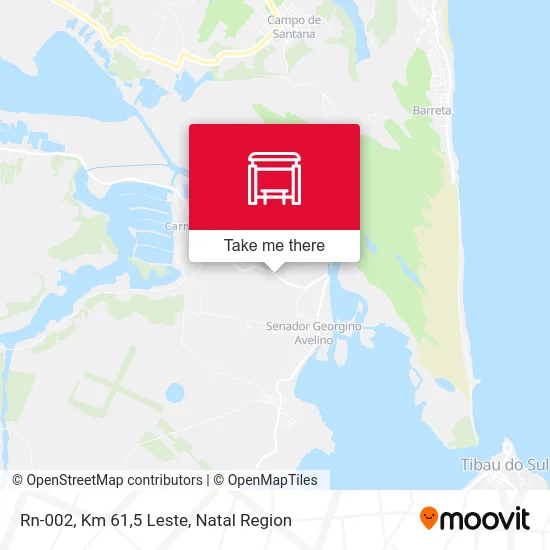 Rn-002, Km 61,5 Leste map