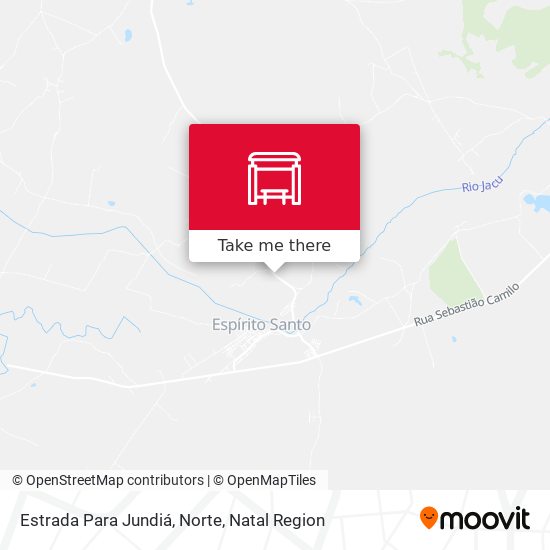Estrada Para Jundiá, Norte map