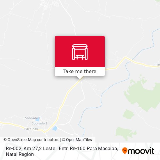 Mapa Rn-002, Km 27,2 Leste | Entr. Rn-160 Para Macaíba