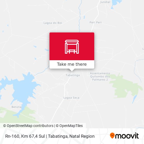 Rn-160, Km 67,4 Sul | Tabatinga map