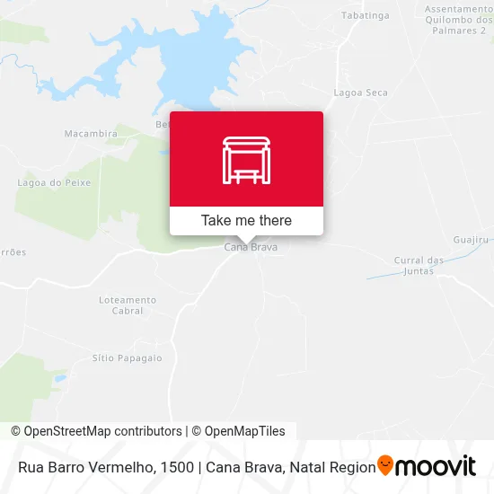 Rua Barro Vermelho, 1500 | Cana Brava map